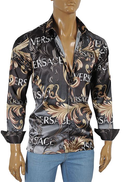 versace dress shirt japanese|Versace fitted shirts for men.